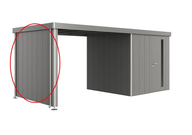 Seitenwand für Seitendach zu Gerätehaus Neo Gr. 4A/4B/4C/4D - Elements4me