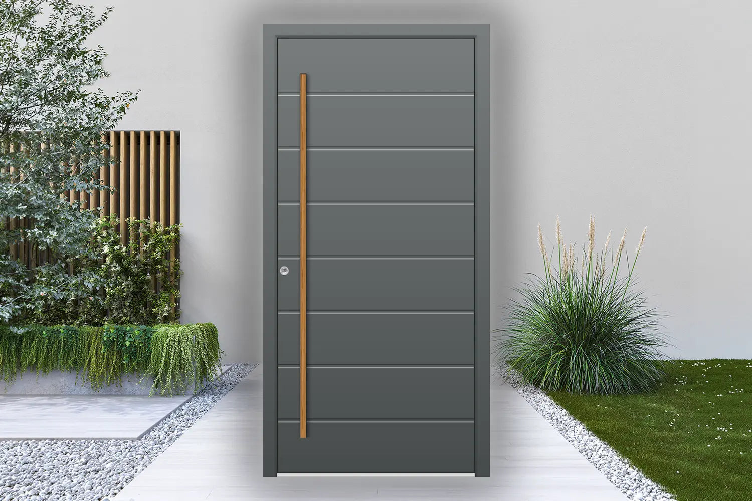 Haustüren - Aluminium - Einfarbig