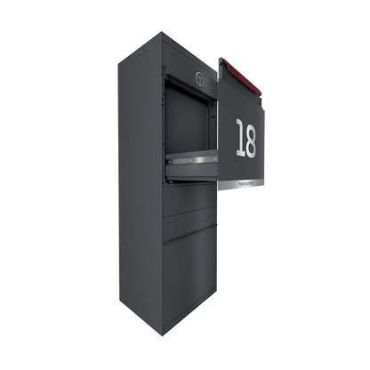 Paketbox LINE mit Briefkasten