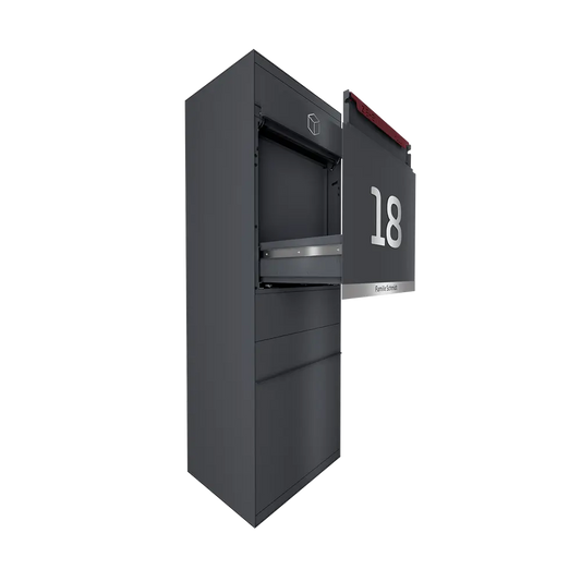 Paketbox LINE mit Briefkasten