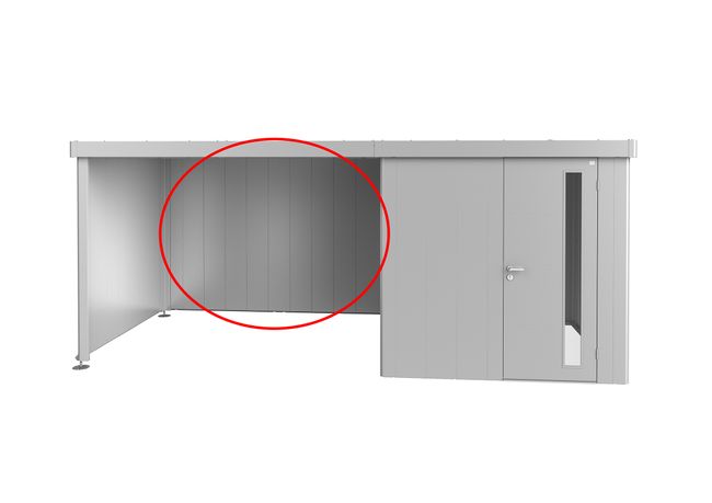 Rückwand für Seitendach zu Gerätehaus Neo - Elements4me