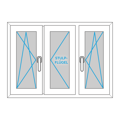 Fenster - Kunststoff - Dreiteilig - Elements4me