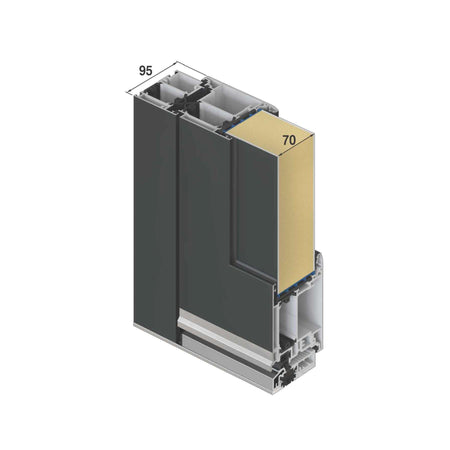 Profil Haustür Inotherm gestuft