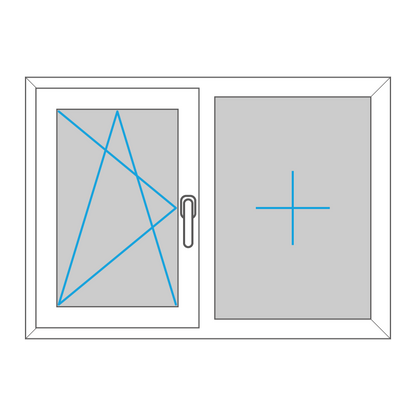 Fenster - Kunststoff - Zweiteilig - Elements4me