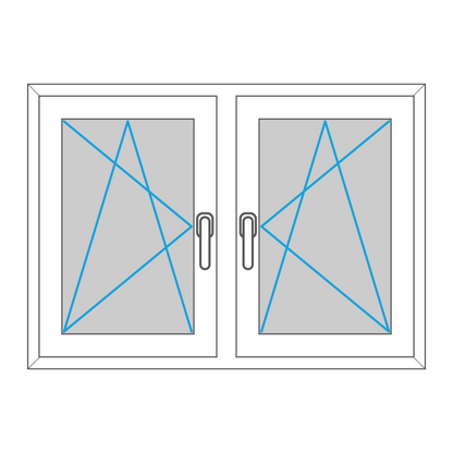 Fenster - Kunststoff - Zweiteilig - Elements4me