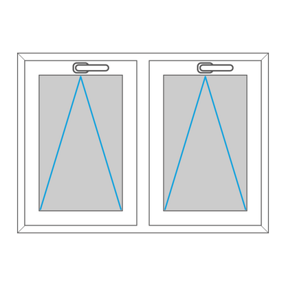 Fenster - Kunststoff - Zweiteilig - Elements4me